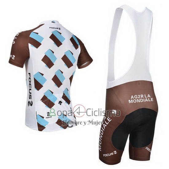 Ag2rla Ropa Ciclismo Culotte Corto 2014 Mangas Cortas Brown